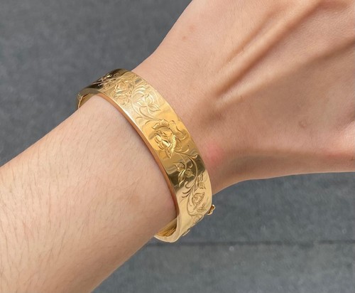 Bracelet jonc ouvrant or - bracelet,