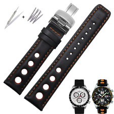 Bracelet Racing  Noir & Orange