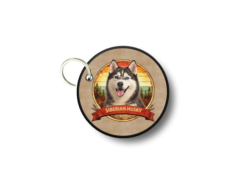 Porte cles clefs - imprime, chien
