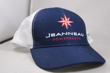 Jeanneau Yachts Sailboat Blue White Adjustable Powerboats Hat Adult Size