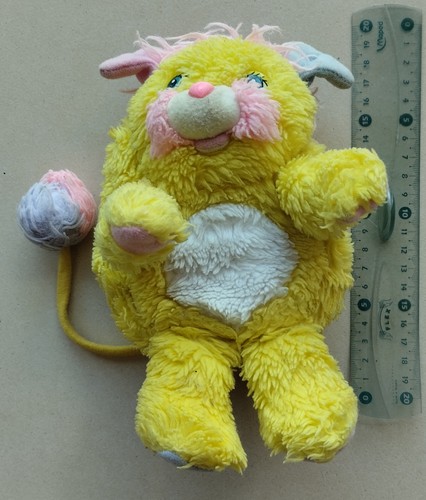 Peluche popples 1986 jaune - popples, et