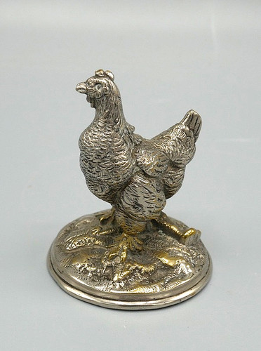 Bronze animalier poule - bronze, animalier,