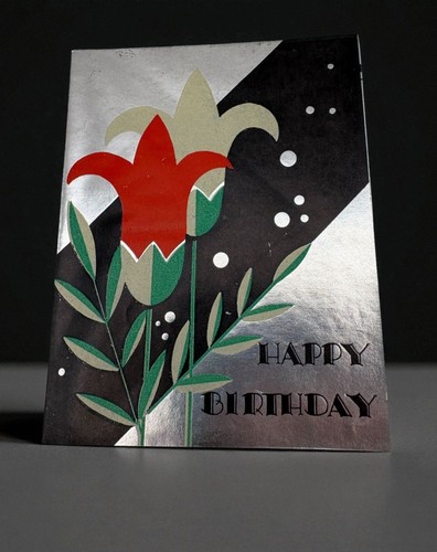 Art deco happy birthday - art,