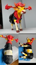 COW PARADE: Moovelous Miss Rhinestone Cowgirl # 7252 Retired One Bad Bovine Tat