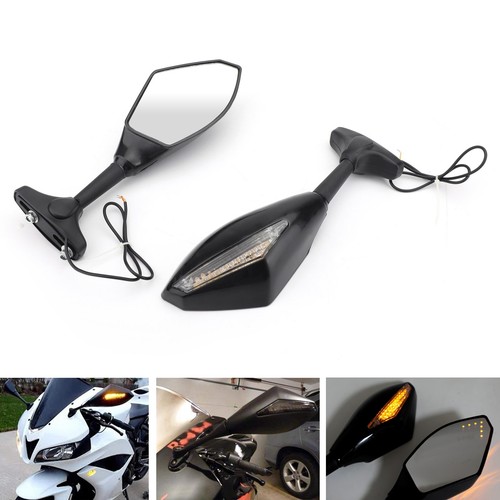 Pair led mirrors for kawasaki - led,