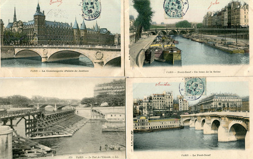 Paris lot cartes avec - cartes, un
