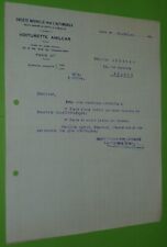 LETTRE 1922 EN-TETE AUTOMOBILE