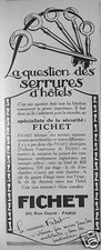 PRESS ADVERTISEMENT 1925 SHEET THE QUESTION OF LOCKS OF UNHOOKABLE HOTELS