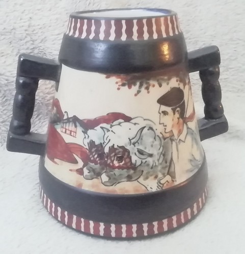 Ancien vase ciboure signé - ancien,