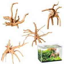 4 Pièces Racine Aquarium Bois
