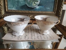 2 TASSES❤️ DE COLLECTION PORCELAINE LIMOGES /ÉLÉGANCE ET FINESSE