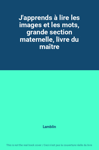 Apprends lire les - j'apprends, à