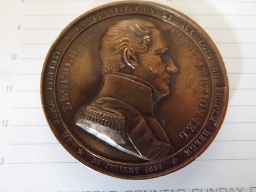 Médaille léopold serment - léopold,