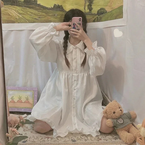 Sweet girl lolita dress white - sweet,