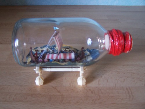 Bateau bouteille drakkar - bateau,