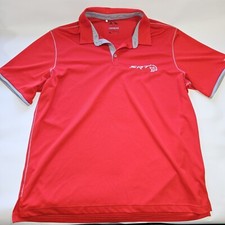 Adidas ClimaCool Dodge SRT Polo Shirt Red XL 707HP Hellcat Charger Challenger 