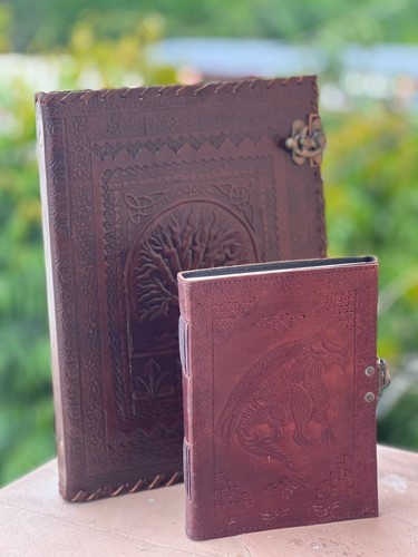 Cuir classeur grimoire - cuir,