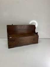 Old small wooden bench in its patina trace of experience but good condition