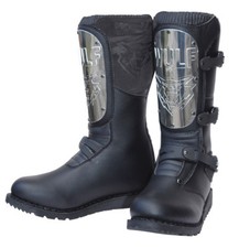 Motorcycle motorbike motocross boots road trials Wulfsport Black Knight