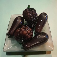 Lot de Fruits en Verre Style