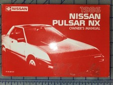 1986 Nissan Pulsar NX Owners Manual