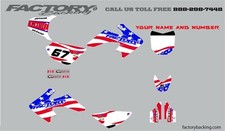 USA FLAG Honda Crf 50 Graphics kit Factory Backing  