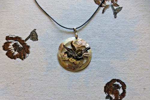 Superbe pendentif nacre - nacre, lot