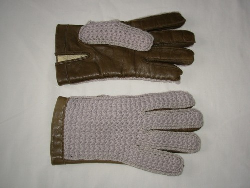 Gants laine cuir 4 g008 - gants,
