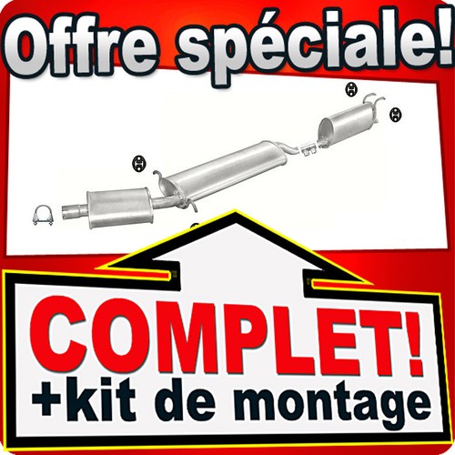 Ligne pot échappement pour - pot,