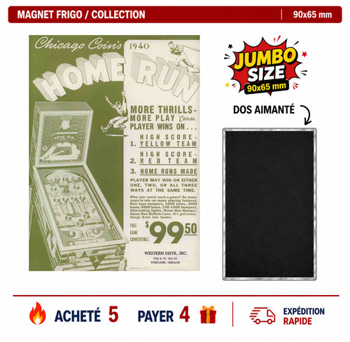 Magnet frigo home run - magnet,