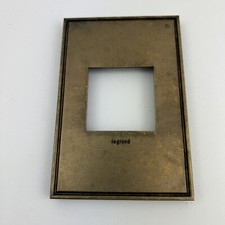 Legrand Adorne AWC1G2AB4 Gang Aged Brass Metal Wall Plate