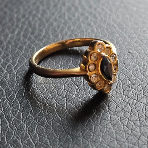 Bague marquise pierre - , centrale
