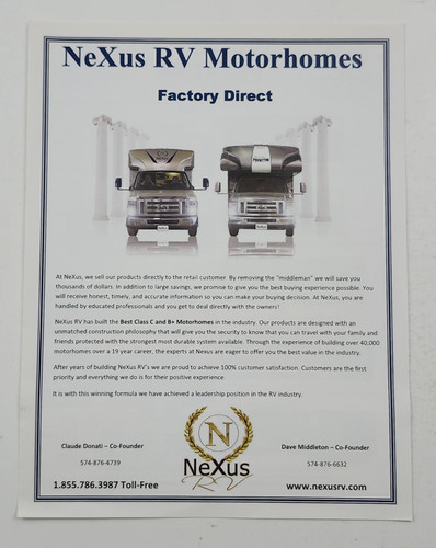 Brochure nexus factory - rv, rv