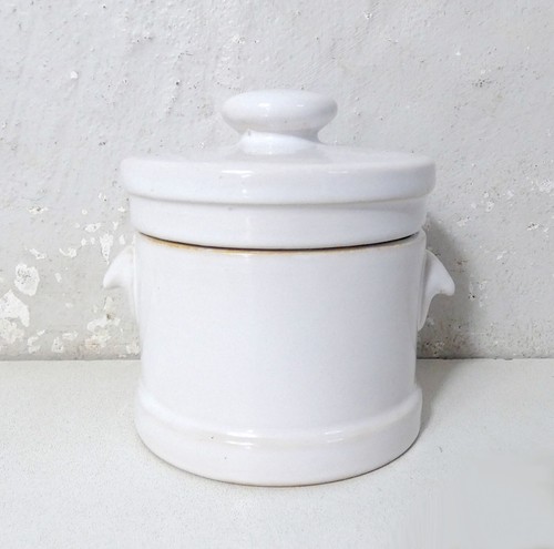 Pot blanc céramique - pot, en