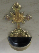 Gold Metal Travel Wall Cherub Decorated Cherub Height 19cm