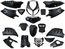 Kit 18 carénages noir mat