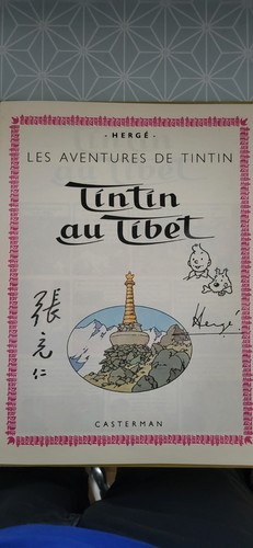 Tintin tibet bd dedicacee - au,