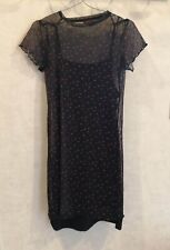 Robe tunique noire voile polyester T34/36 Jennyfer (2304115)