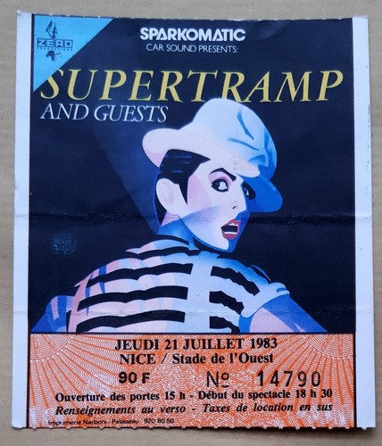 Ticket billet used place - billet,