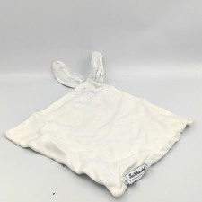 Doudou plat lapin blanc bleu