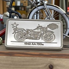 1992 Harley Davidson 1942 XA 750cc .999 Silver Ingot 90th Anniv w/COA & Box