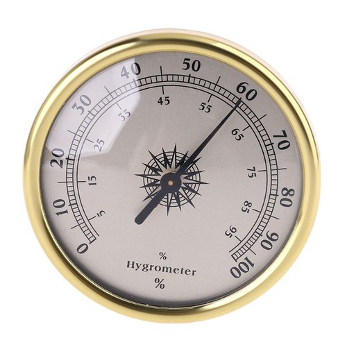 Hygromètre rond doré - , 0~(rh)