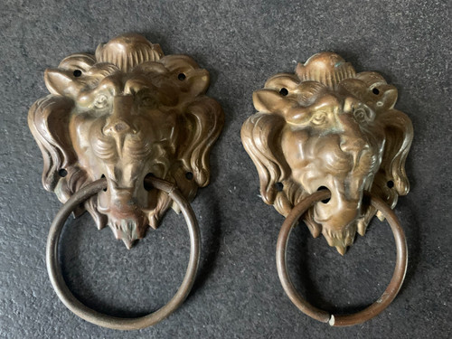 Têtes lion poignées - 2,