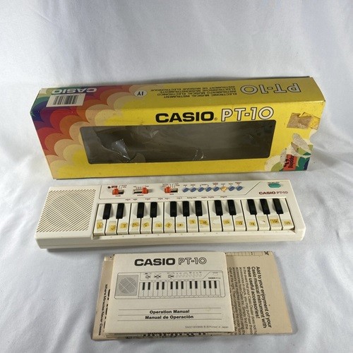 Vintage casio keyboard - pt-10,