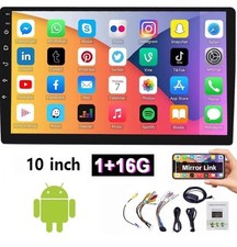 10" Double 2 Din Android Touch Screen Car Stereo Radio GPS WIFI BT 2+32G Player