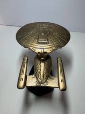 Star Trek BRONZE! Enterprise NCC-1701-D 1993 R.S. OWENS VERY RARE! 8in.  3.5lbs!