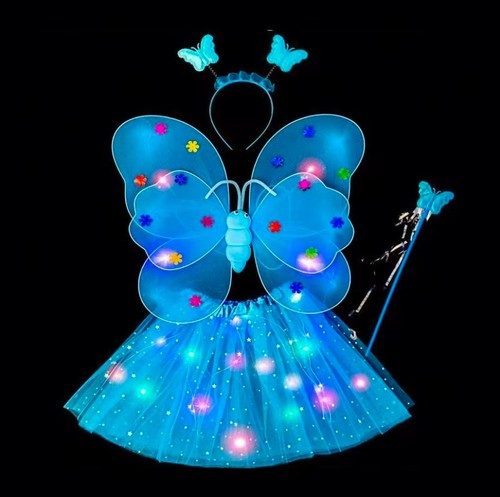 Déguisement papillon bleu