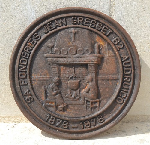 Plaque fonte fonderie jean - fonte,
