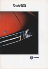 Catalogue Brochure SAAB 900 1991 AM 1992 Belgique en français