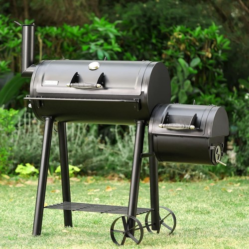 Outdoor charcoal grill smoker - outdoor,